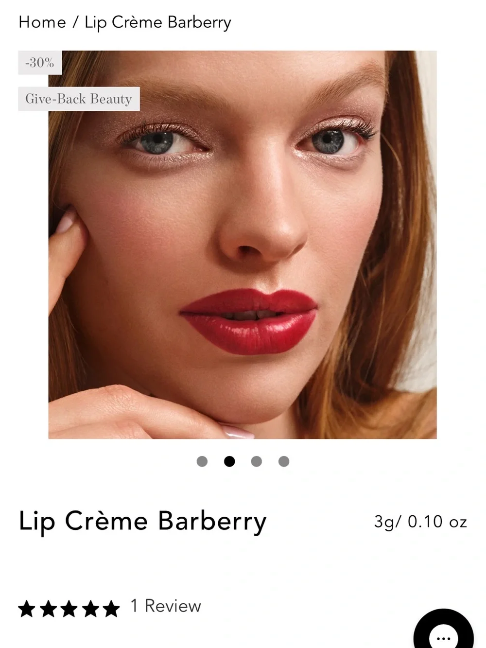 BNIB Chantecaille Lip Crème — Barberry